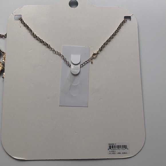 Cruise Club Statement Necklace Black Gold Bubble - Picture 5 of 5